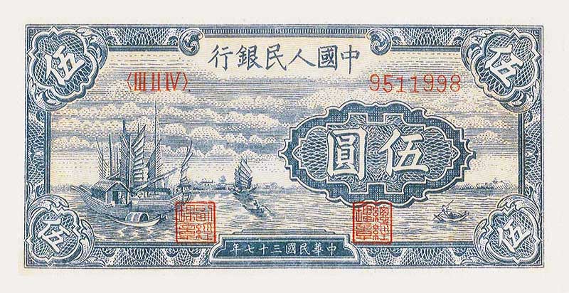 小帆船正面图案